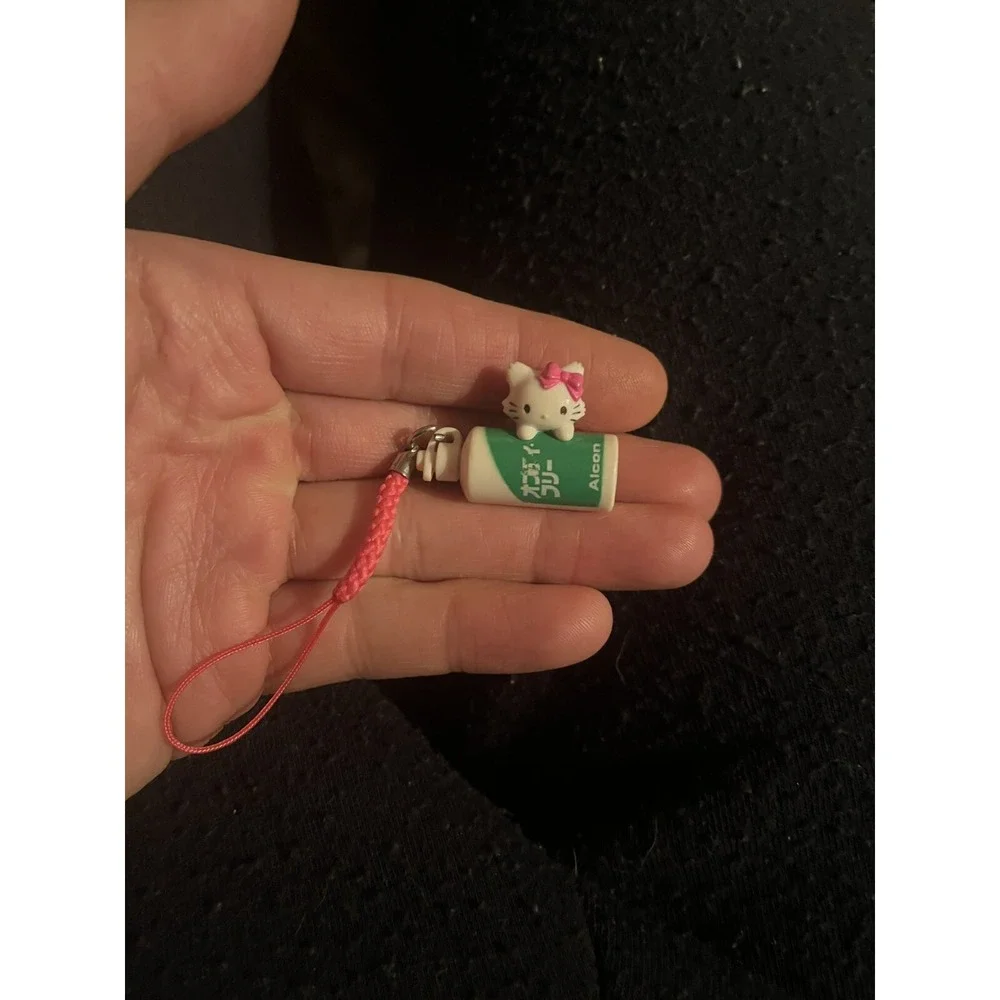 Vintage Sanrio Charmmy Kitty x Alcon Collaboration Mini Figure Phone Charms 3x